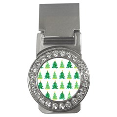 Christmas Trees Watercolor Decoration Money Clips (cz)  by artworkshop