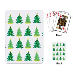 Christmas Trees Watercolor Decoration Playing Cards Single Design (Rectangle)