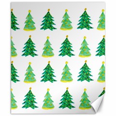 Christmas Trees Watercolor Decoration Canvas 8  X 10  by artworkshop