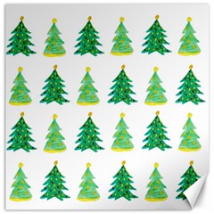 Christmas Trees Watercolor Decoration Canvas 12  x 12 