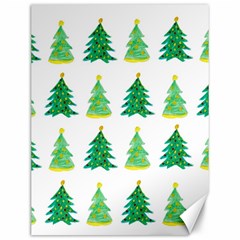 Christmas Trees Watercolor Decoration Canvas 12  X 16  by artworkshop