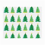 Christmas Trees Watercolor Decoration Small Glasses Cloth (2 Sides) Front