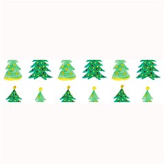 Christmas Trees Watercolor Decoration Large Bar Mats