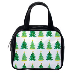 Christmas Trees Watercolor Decoration Classic Handbag (One Side)