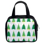 Christmas Trees Watercolor Decoration Classic Handbag (Two Sides) Front