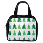 Christmas Trees Watercolor Decoration Classic Handbag (Two Sides) Back