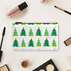 Christmas Trees Watercolor Decoration Cosmetic Bag (Small)