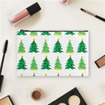 Christmas Trees Watercolor Decoration Cosmetic Bag (Medium) Front