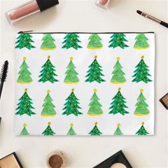 Christmas Trees Watercolor Decoration Cosmetic Bag (xl) by artworkshop