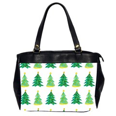 Christmas Trees Watercolor Decoration Oversize Office Handbag (2 Sides)