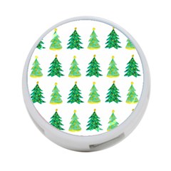 Christmas Trees Watercolor Decoration 4-Port USB Hub (One Side)