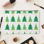 Christmas Trees Watercolor Decoration Cosmetic Bag (Large) Back