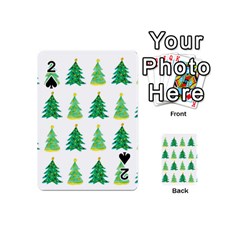 Christmas Trees Watercolor Decoration Playing Cards 54 Designs (Mini)