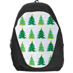 Christmas Trees Watercolor Decoration Backpack Bag