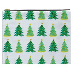 Christmas Trees Watercolor Decoration Cosmetic Bag (XXXL)