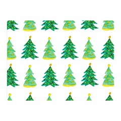 Christmas Trees Watercolor Decoration Double Sided Flano Blanket (Mini) 