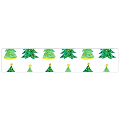 Christmas Trees Watercolor Decoration Small Flano Scarf