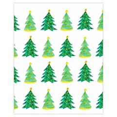 Christmas Trees Watercolor Decoration Drawstring Bag (Small)