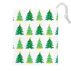 Christmas Trees Watercolor Decoration Drawstring Pouch (4XL)