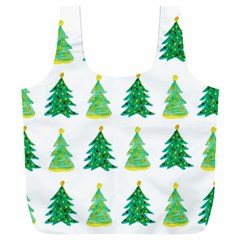 Christmas Trees Watercolor Decoration Full Print Recycle Bag (XXXL)