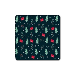 Christmas Pattern Design Square Magnet by artworkshop