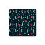 Christmas Pattern Design Square Magnet Front