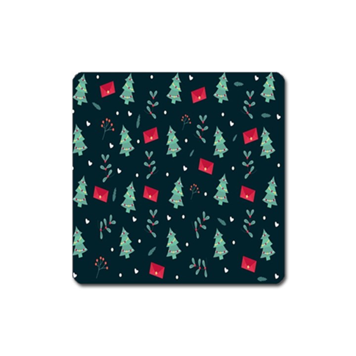 Christmas Pattern Design Square Magnet