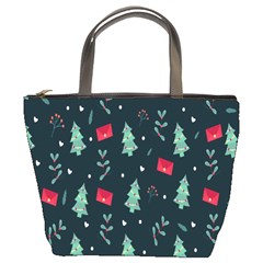 Christmas Pattern Design Bucket Bag by artworkshop