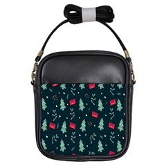 Christmas Pattern Design Girls Sling Bag by artworkshop