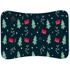 Christmas Pattern Design Velour Seat Head Rest Cushion by artworkshop