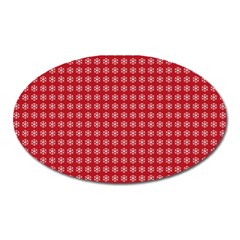 Christmas Paper Wrapping  Oval Magnet by artworkshop