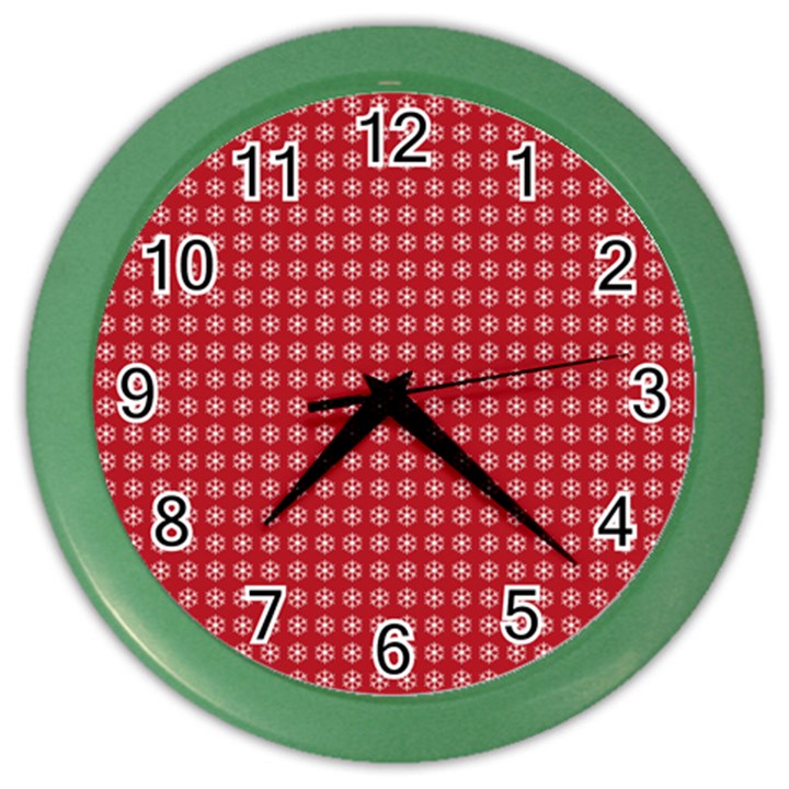 Christmas Paper Wrapping  Color Wall Clock