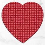 Christmas Paper Wrapping  Jigsaw Puzzle (Heart) Front