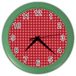 Christmas Paper Wrapping  Color Wall Clock Front