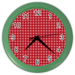 Christmas Paper Wrapping  Color Wall Clock by artworkshop