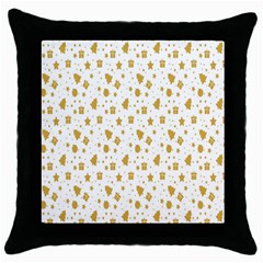 Christmas Ornaments Throw Pillow Case (black) by artworkshop