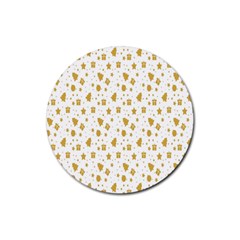 Christmas Ornaments Rubber Coaster (round) by artworkshop