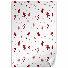 Christmas Background Wrapping Canvas 12  x 18 