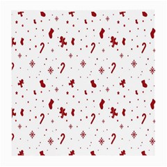 Christmas Background Wrapping Medium Glasses Cloth