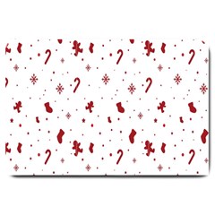 Christmas Background Wrapping Large Doormat 