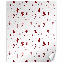 Christmas Background Wrapping Canvas 11  x 14 