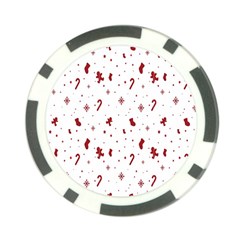 Christmas Background Wrapping Poker Chip Card Guard