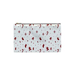 Christmas Background Wrapping Cosmetic Bag (small) by artworkshop