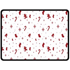 Christmas Background Wrapping Fleece Blanket (Large) 