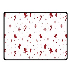 Christmas Background Wrapping Fleece Blanket (Small)