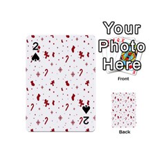 Christmas Background Wrapping Playing Cards 54 Designs (Mini)