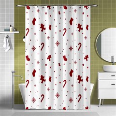 Christmas Background Wrapping Shower Curtain 48  X 72  (small)  by artworkshop