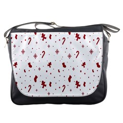 Christmas Background Wrapping Messenger Bag