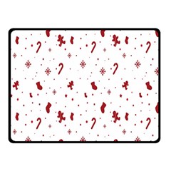 Christmas Background Wrapping Double Sided Fleece Blanket (Small) 