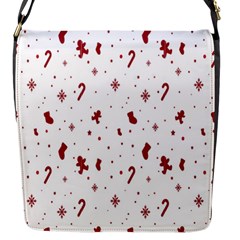 Christmas Background Wrapping Flap Closure Messenger Bag (s)